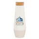 Wallflower aerial view a wallflower h2go echo 16.9 oz vacuum insulated stainless steel water bottle with bamboo lid - wallflower, image 1 of 7