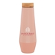 Moxie aerial view a moxie h2go echo 16.9 oz vacuum insulated stainless steel water bottle with bamboo lid - moxie, image 1 of 7