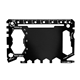 aerial view a black crossover outdoor 23 function tactical card tool, image 1 of 5
