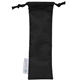 aerial view a black bamboo utensils with rpet pouch, image 1 of 2