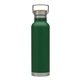 aerial view a green nimba 22 oz double wall stainless steel bottle, image 1 of 5