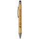 aerial view a natural bamboo quick - dry gel ballpoint stylus, image 1 of 3