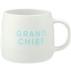 aerial view a white vida ceramic mug 15oz, image 1 of 2