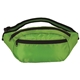 aerial view a lime large oval fanny pack with adjustable strap, image 1 of 2