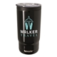 aerial view a black koozie(r) triple vacuum tumbler - 16 oz, image 1 of 8