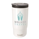 aerial view a white koozie(r) triple vacuum tumbler - 16 oz, image 1 of 10