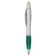 aerial view a silver/green w/black ink silver ion wax gel highlighter pen, image 1 of 6
