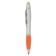 aerial view a silver/orange w/black ink silver ion wax gel highlighter pen, image 1 of 6