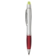 aerial view a silver/red w/black ink silver ion wax gel highlighter pen, image 1 of 6