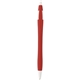 aerial view a bright red w/blue ink dart click pen - custom pens, image 1 of 4