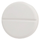 aerial view a white covid -19 disk stress reliever, image 1 of 5