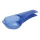 aerial view a translucent blue pet food scoopn clip(tm), image 1 of 2