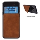aerial view a brown kickstand phone wallet, image 1 of 3