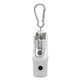 aerial view a translucent white 3- in -1 charging cable with flashlight case, image 1 of 2