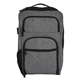 aerial view a gray heathered rfid laptop backpack briefcase, image 1 of 7