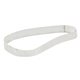 a white dye - sublimated headband