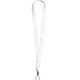 a white full color imprint smooth dye sublimation lanyard 1