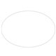 a white oval sticker - window or bumper