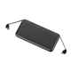 aerial view a black volt ul listed 10000 mah built - in cable powerbank, image 1 of 3