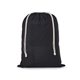 aerial view a black cotton laundry bag, image 1 of 3