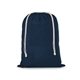 aerial view a blue-navy cotton laundry bag, image 1 of 3