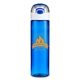 aerial view a translucent blue 23 oz stride tritan(tm) sport bottle, image 1 of 4