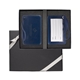 aerial view a blue-navy leeman venezia luggage tag set, image 1 of 3