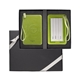 aerial view a green-lime leeman venezia luggage tag set, image 1 of 3