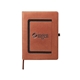 aerial view a tan leeman roma journal with horizontal phone pocket 7.5 x 9.875, image 1 of 3