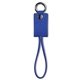 aerial view a blue-navy leeman roma 2- in -1 charging cables, image 1 of 6