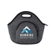 aerial view a heather-dark-gray heathered neoprene lunch cooler tote bag, image 1 of 7