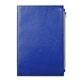 aerial view a blue-navy element softbound journal with zipper pocket, image 1 of 8