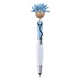 aerial view a blue-light moptoppers screen cleaner with stethoscope stylus pen, image 1 of 6