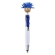aerial view a blue-reflex moptoppers screen cleaner with stethoscope stylus pen, image 1 of 6