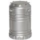 aerial view a silver duo cob lantern wireless speaker, image 1 of 8