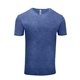 aerial view a vintage navy threadfast apparel unisex vintage dye short - sleeve t - shirt, image 1 of 4