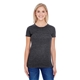 aerial view a black triblend threadfast apparel - womens tri - blend t - shirt, image 1 of 3