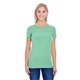 aerial view a green triblend threadfast apparel - womens tri - blend t - shirt, image 1 of 3