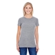 aerial view a grey triblend threadfast apparel - womens tri - blend t - shirt, image 1 of 3