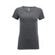 aerial view a vintage charcoal threadfast apparel ladies vintage dye short - sleeve v - neck t - shirt, image 1 of 3