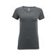aerial view a vintage charcoal threadfast apparel ladies vintage dye short - sleeve v - neck t - shirt, image 1 of 4