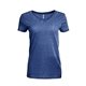 aerial view a vintage navy threadfast apparel ladies vintage dye short - sleeve v - neck t - shirt, image 1 of 3