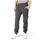 aerial view a charcoal heather threadfast apparel unisex ultimate fleece pant, image 1 of 2