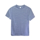 aerial view a navy triblend threadfast apparel youth triblend t - shirt, image 1 of 3