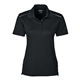 aerial view a black core365 - womens radiant performance piqu polo with reflective piping, image 1 of 4