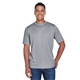 aerial view a athletic heather team 365 mens sonic heather performance t - shirt, image 1 of 5