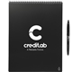 aerial view a black rocketbook letter flip notebook set, image 1 of 11