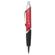 aerial view a red pms200 cynthia super dome ballpoint pen, image 1 of 6
