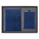 aerial view a navy blue pms2767 2- piece gift set, image 1 of 3