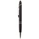 aerial view a black glacio ballpoint pen / stylus, image 1 of 3
